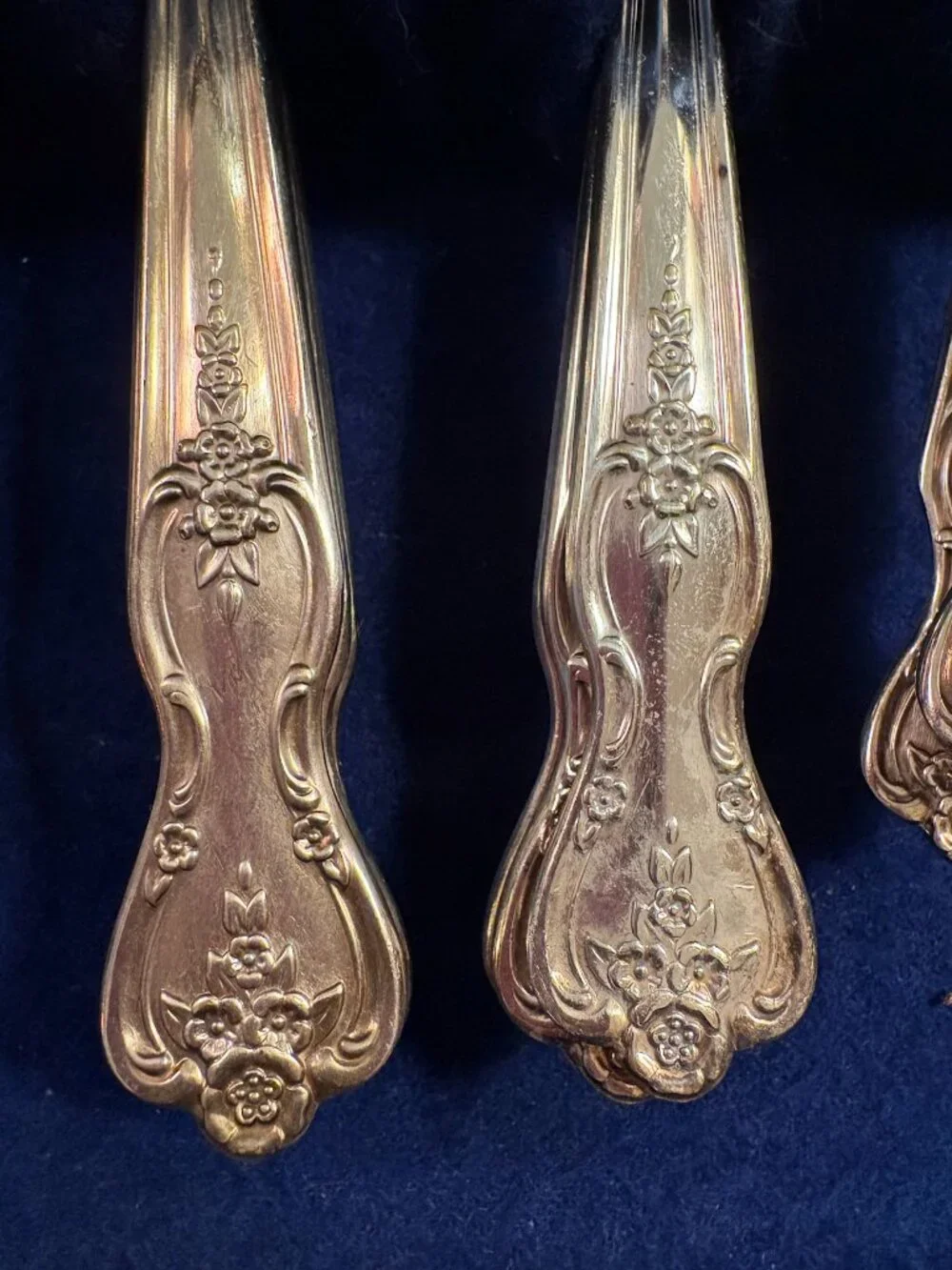 Vintage Silver Case and Silverware Set